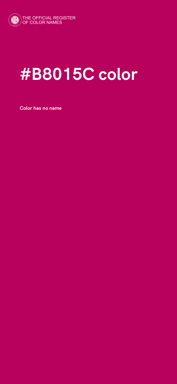#B8015C color image