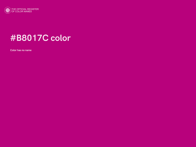 #B8017C color image