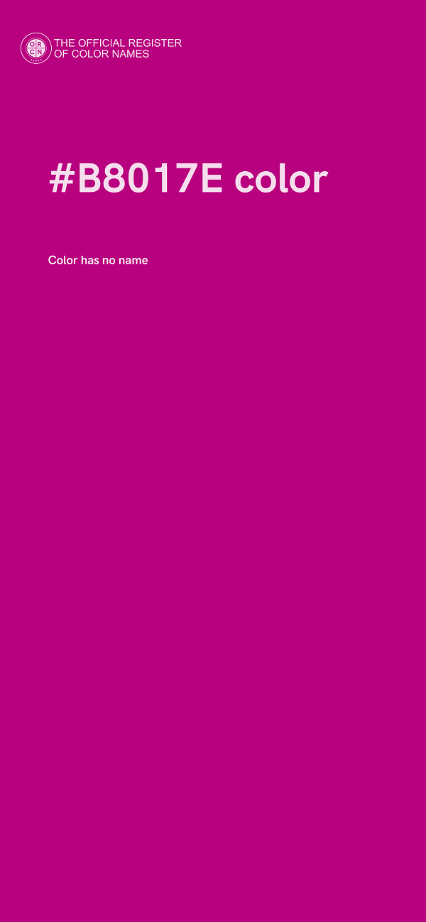 #B8017E color image