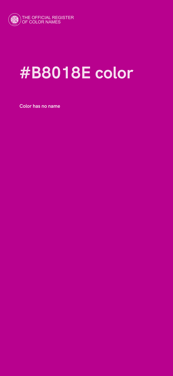 #B8018E color image