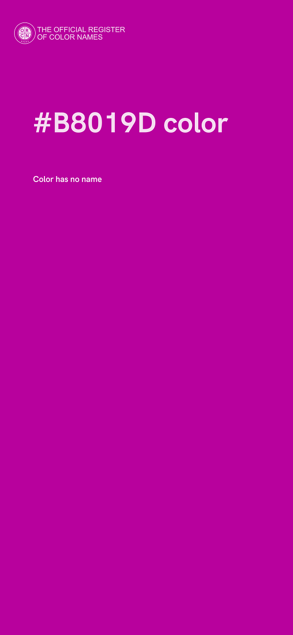 #B8019D color image