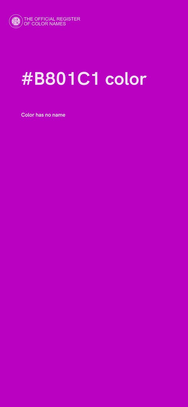 #B801C1 color image
