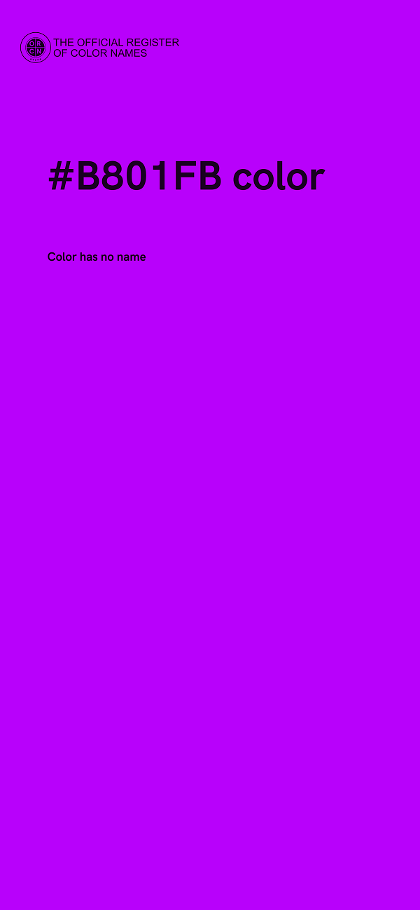 #B801FB color image