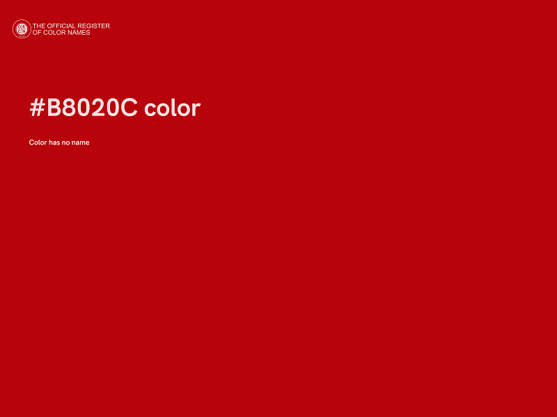 #B8020C color image