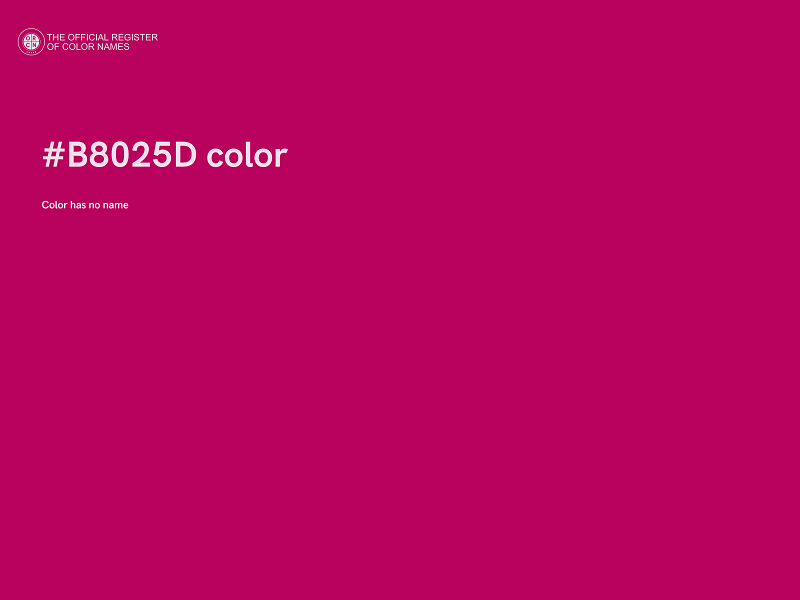 #B8025D color image