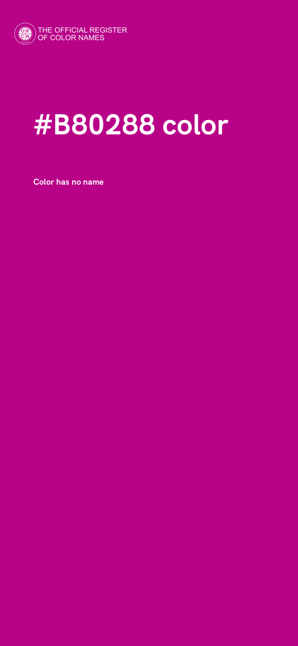 #B80288 color image