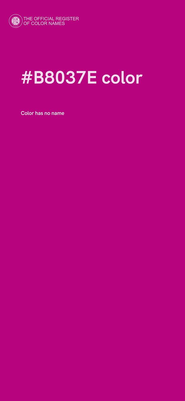 #B8037E color image