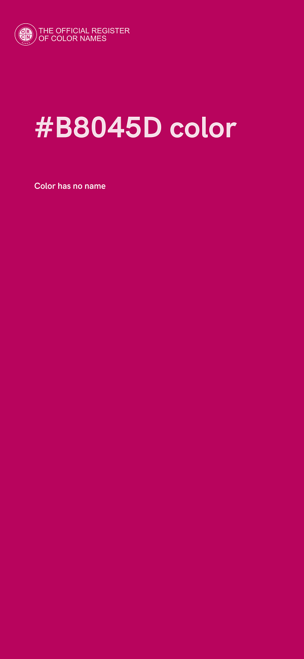 #B8045D color image