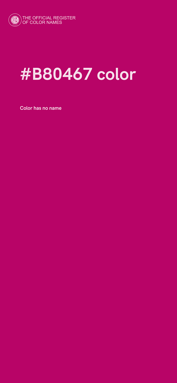 #B80467 color image