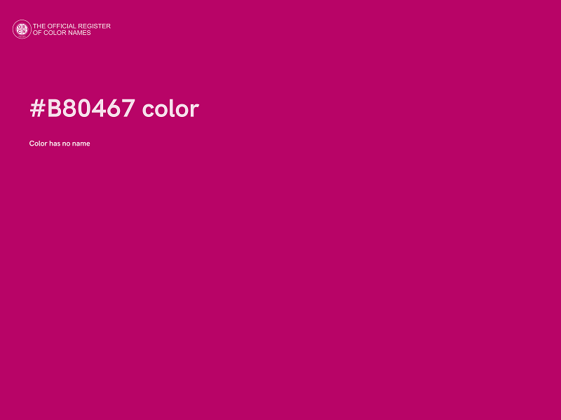 #B80467 color image