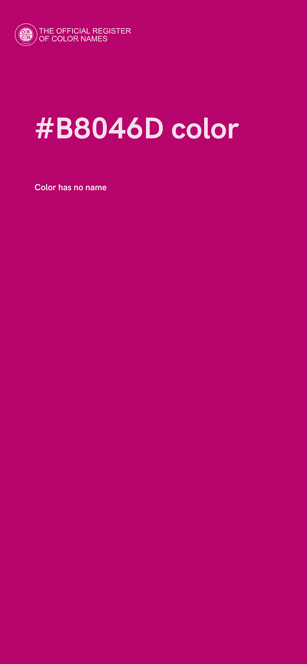 #B8046D color image