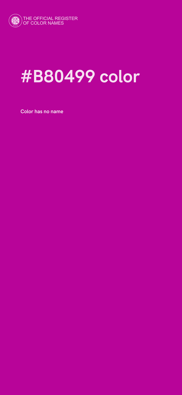 #B80499 color image