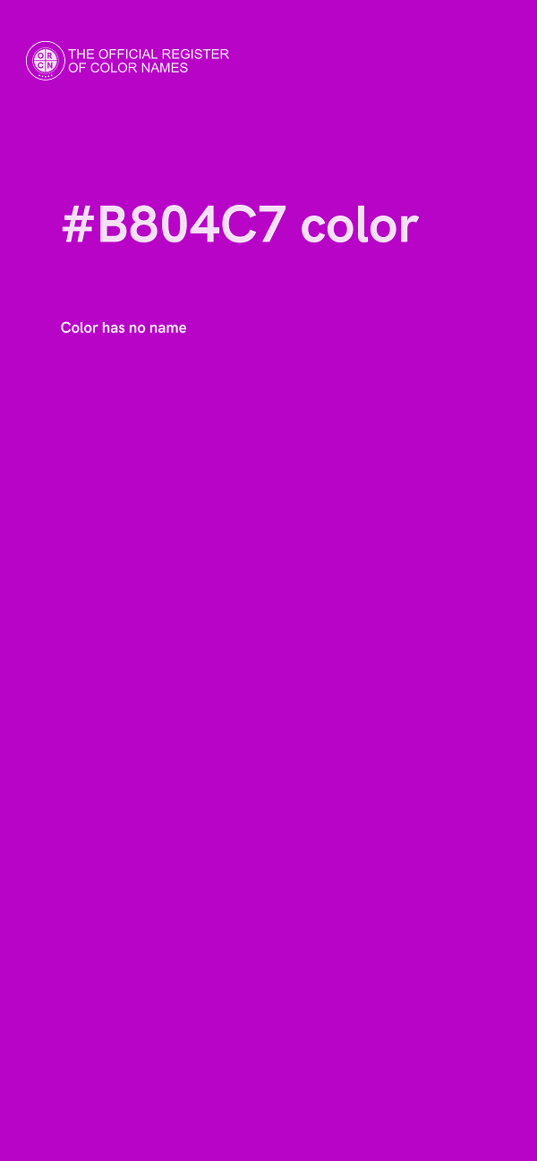 #B804C7 color image
