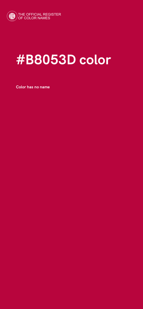 #B8053D color image