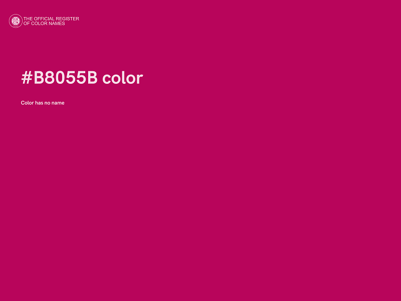 #B8055B color image