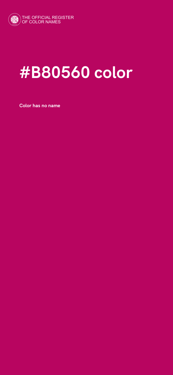 #B80560 color image