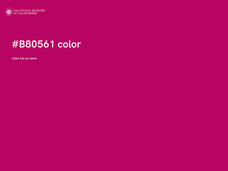 #B80561 color image