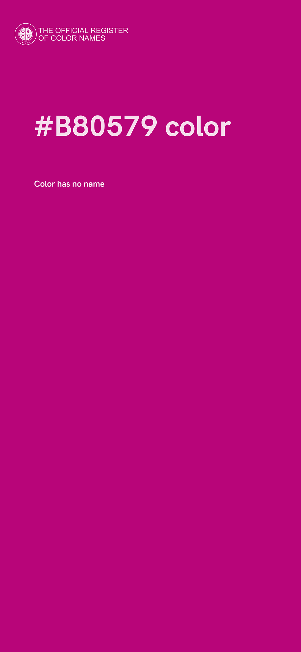 #B80579 color image