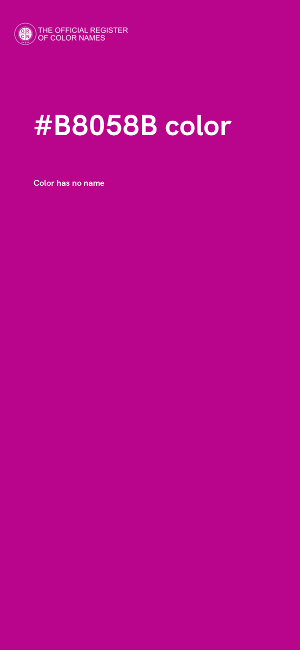 #B8058B color image