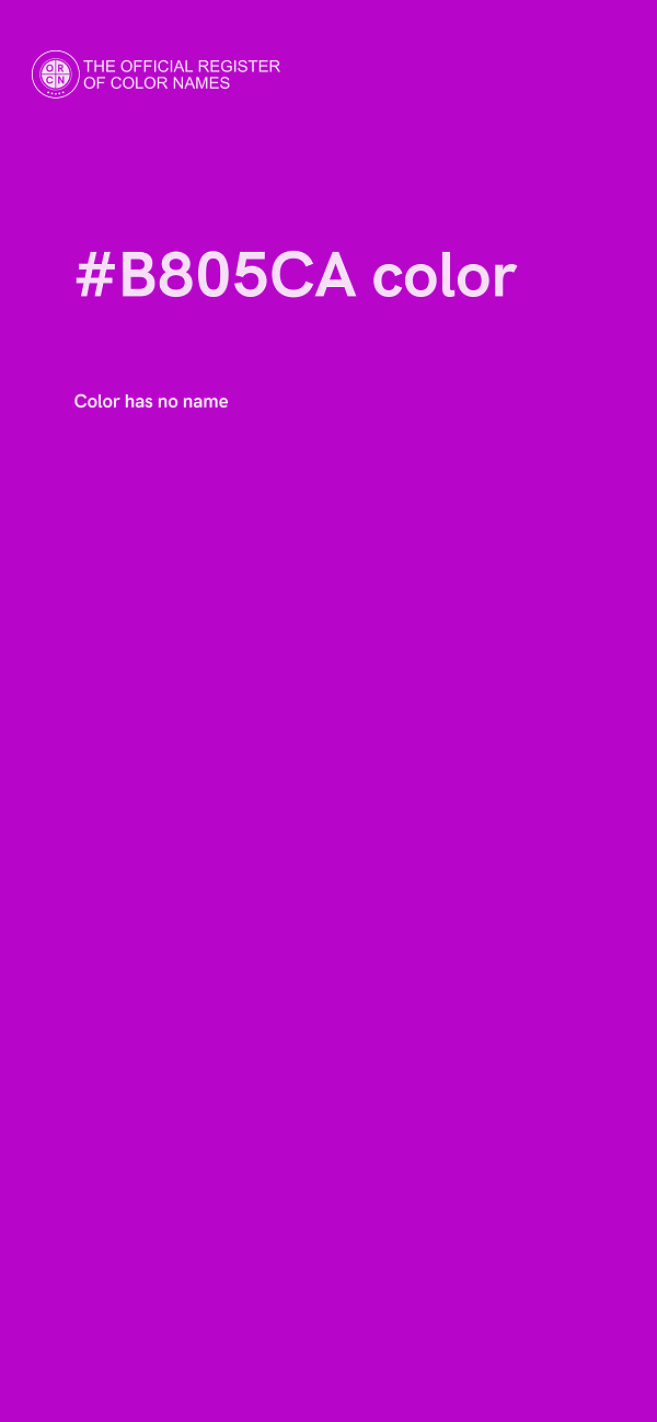 #B805CA color image