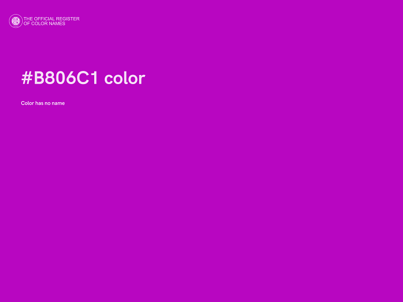 #B806C1 color image