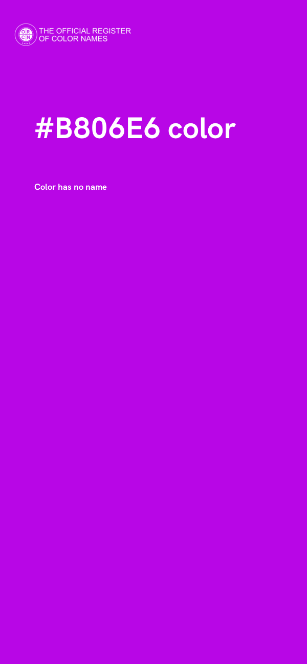 #B806E6 color image