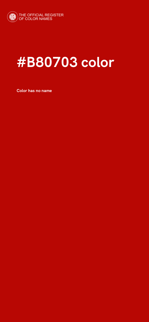 #B80703 color image
