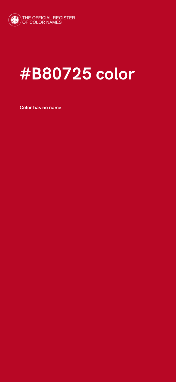 #B80725 color image