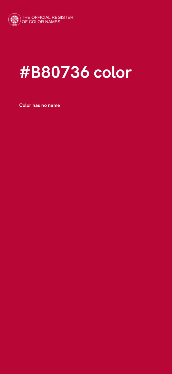 #B80736 color image