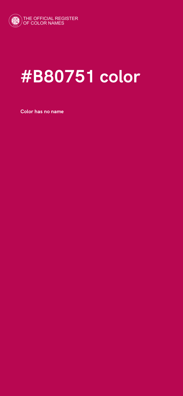 #B80751 color image