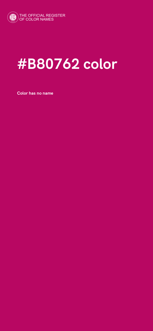 #B80762 color image