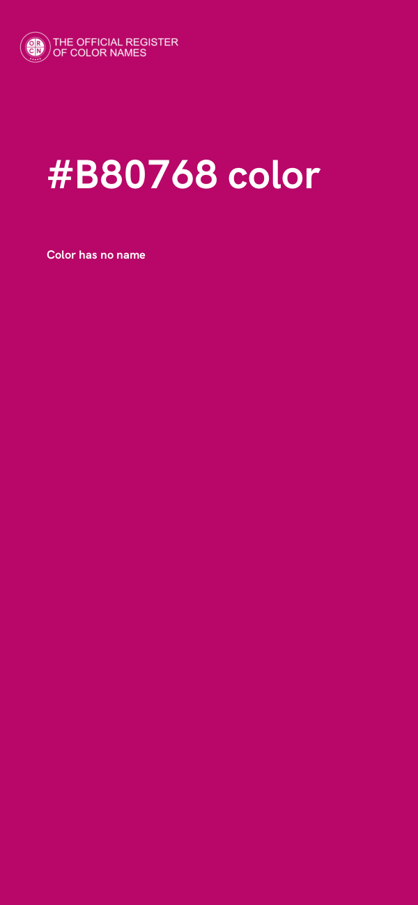 #B80768 color image