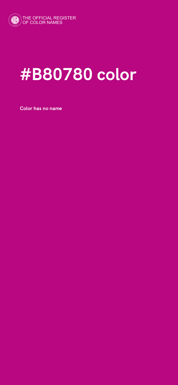 #B80780 color image