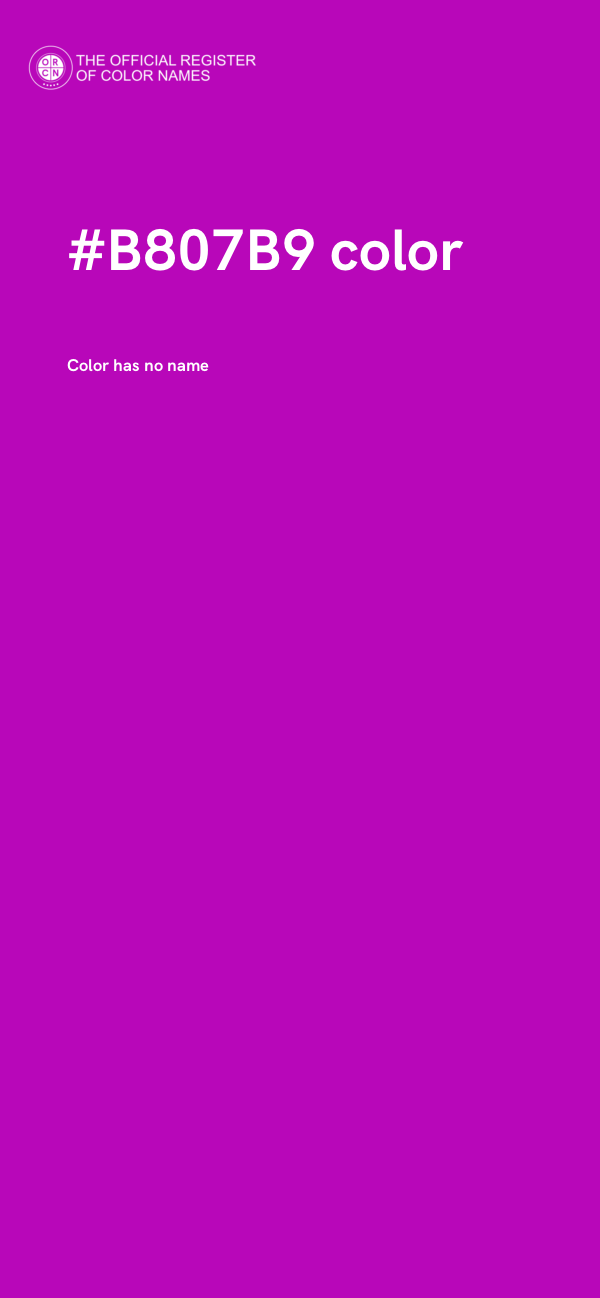 #B807B9 color image
