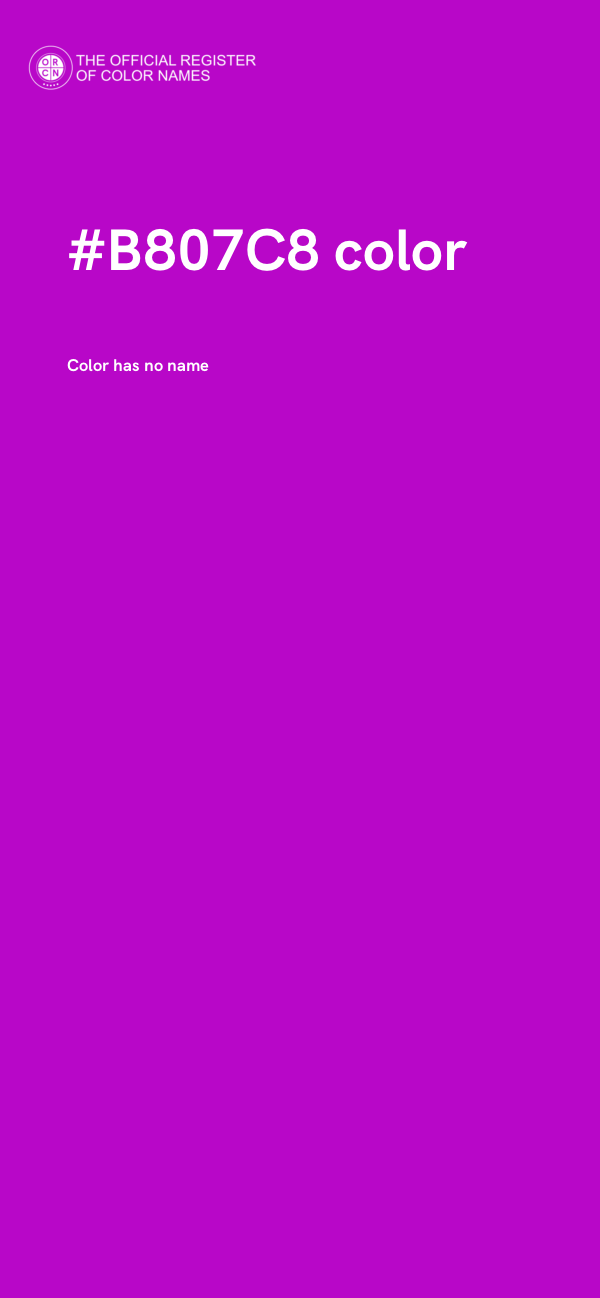 #B807C8 color image