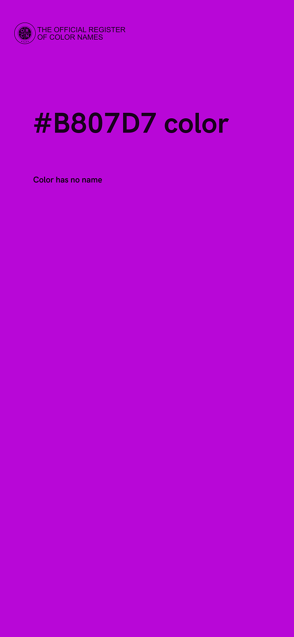 #B807D7 color image