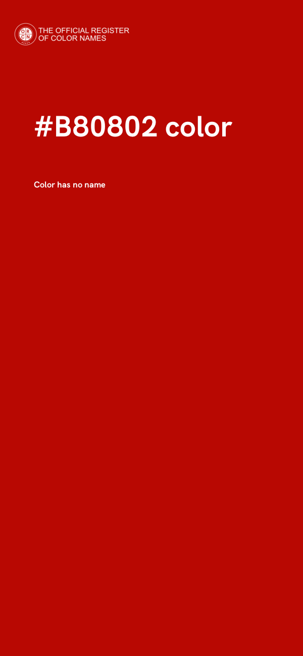 #B80802 color image