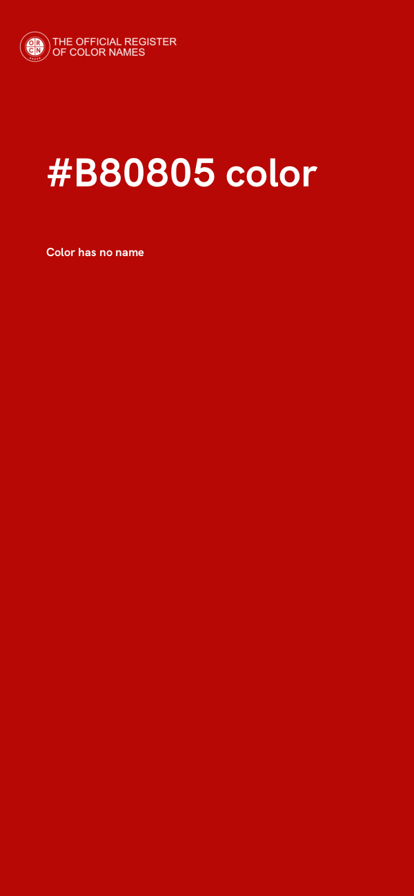 #B80805 color image