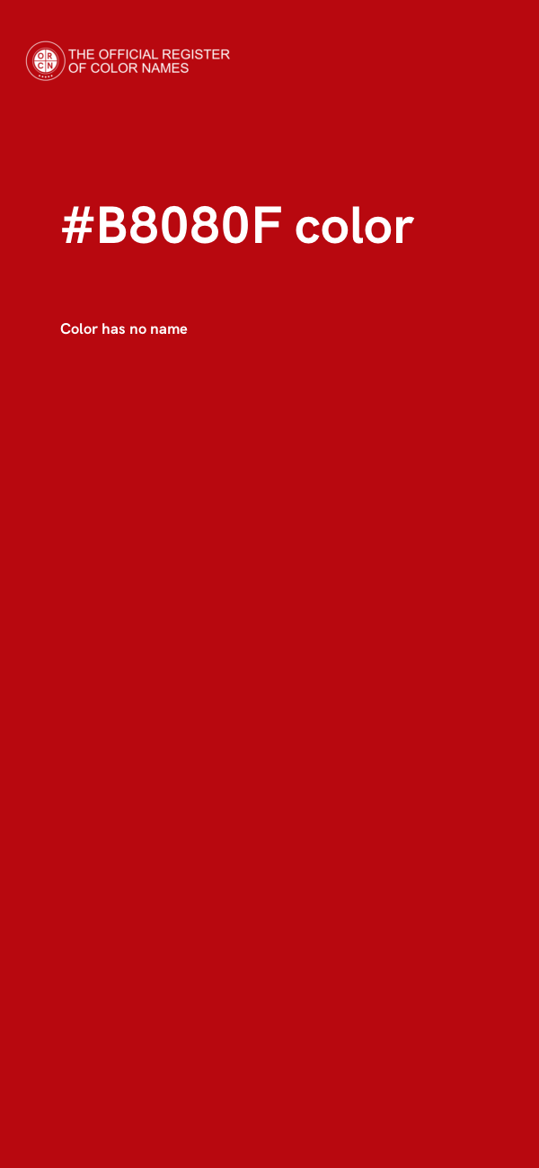 #B8080F color image