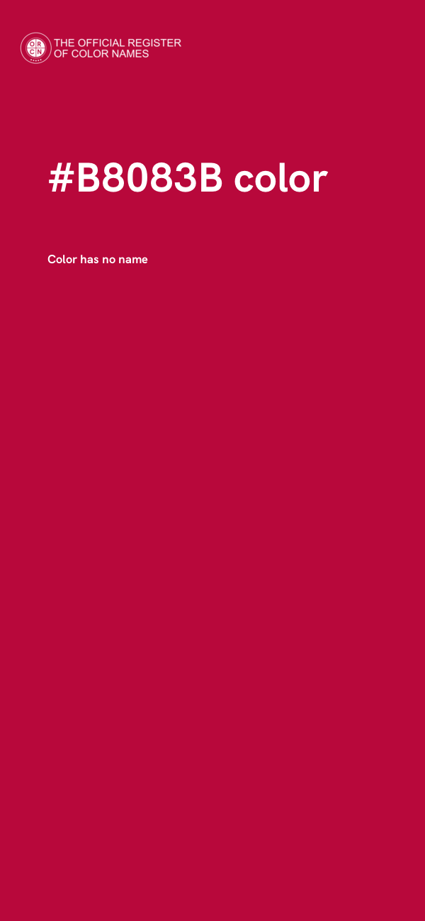 #B8083B color image