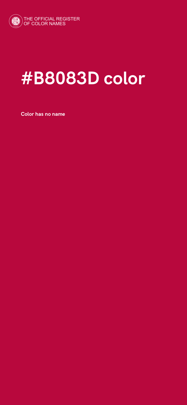 #B8083D color image