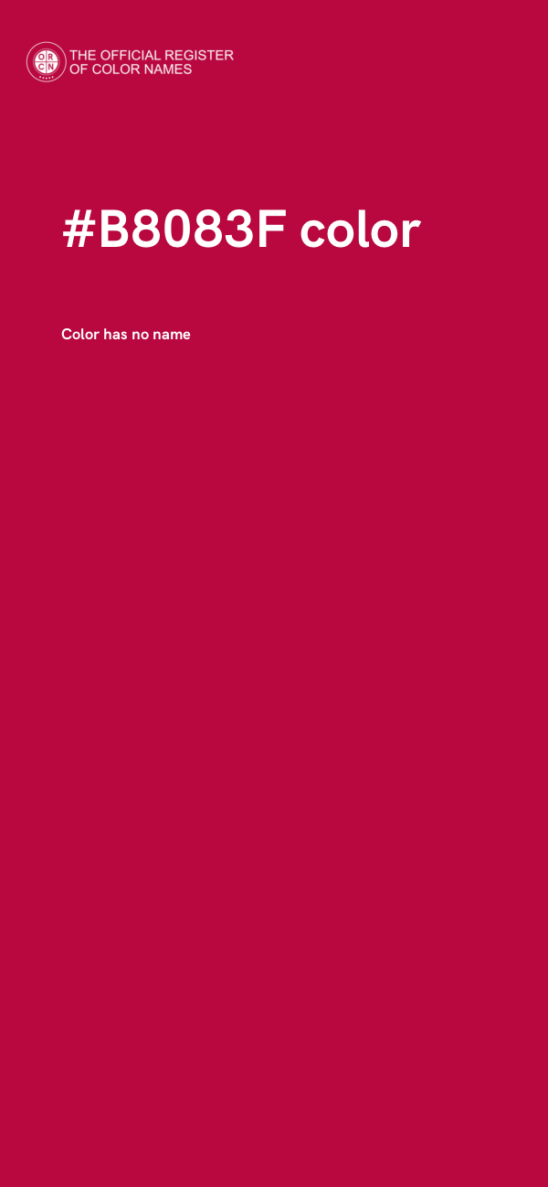#B8083F color image