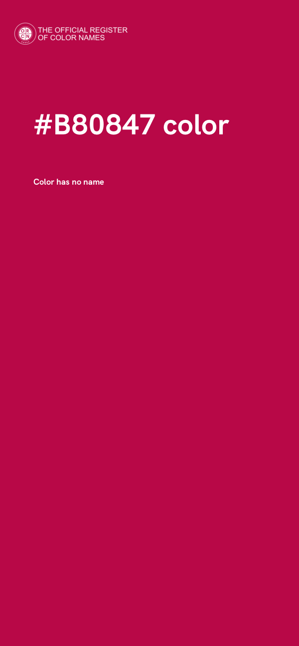 #B80847 color image