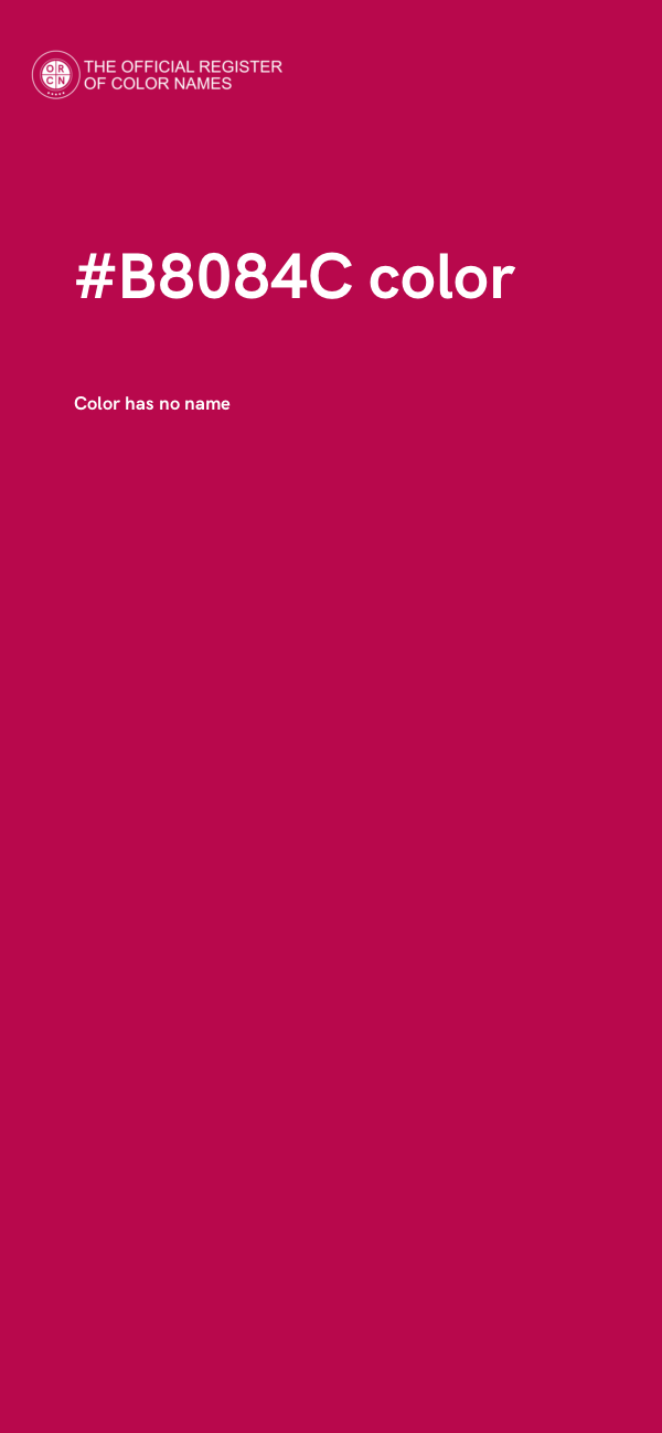 #B8084C color image