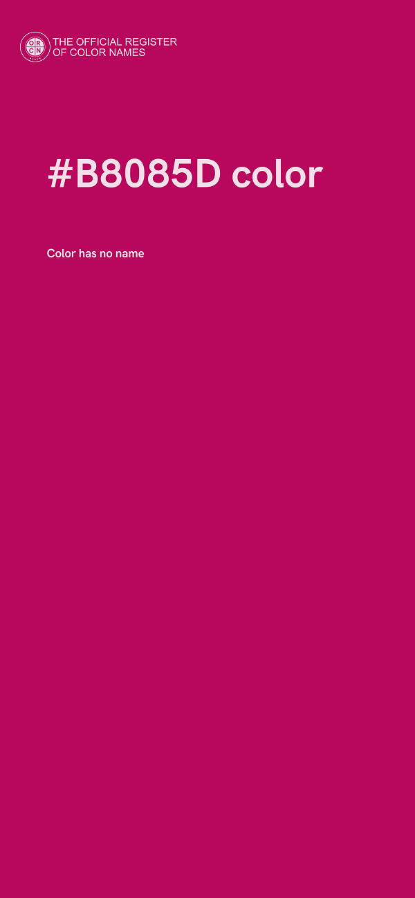 #B8085D color image