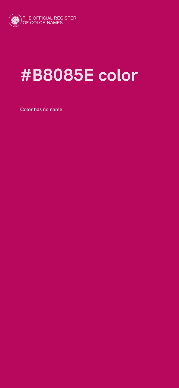 #B8085E color image