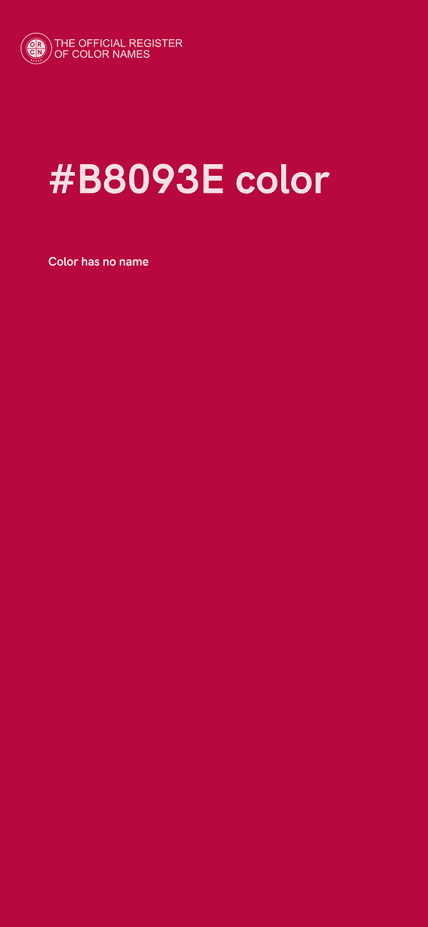 #B8093E color image