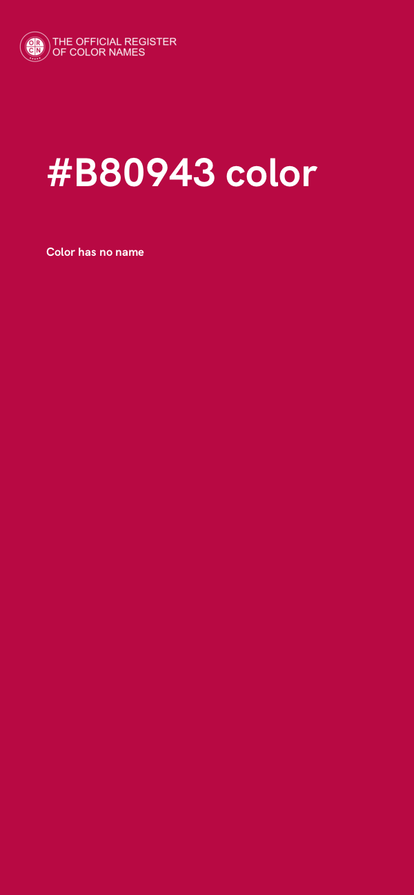 #B80943 color image