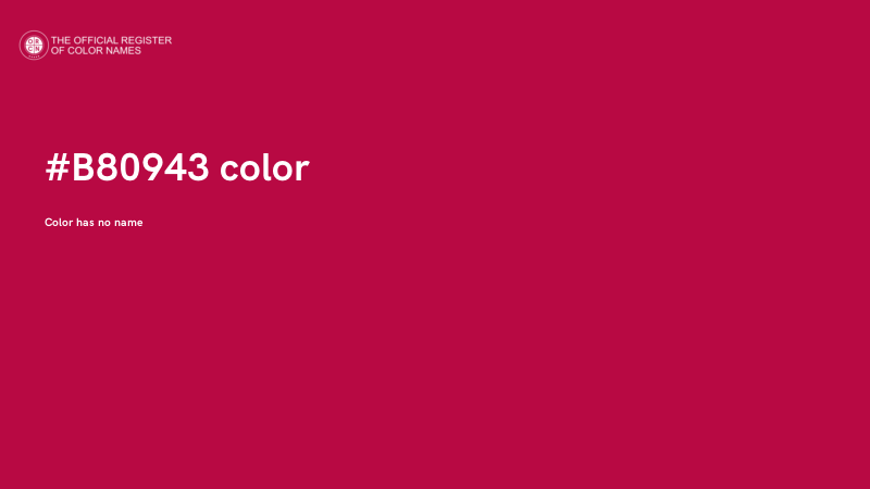 #B80943 color image