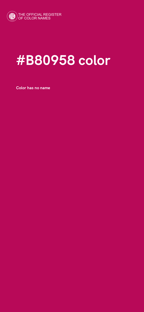 #B80958 color image